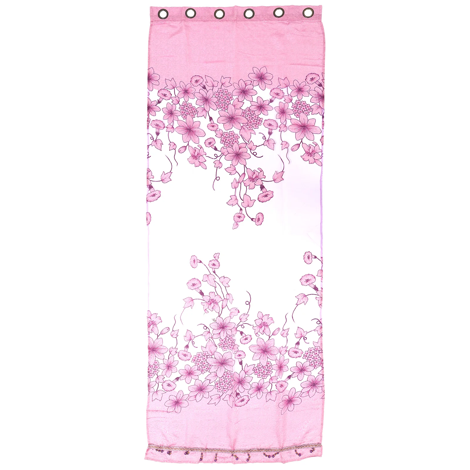 

Floral Semi Sheer Curtain Window Curtain Voile Curtain for Bedroom Living Room