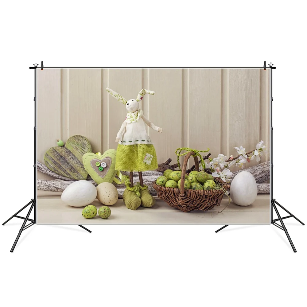 

Easter Rabbit Eggs Wooden Planks Photography Backgrounds Photozone Photocall Baby Photographic Backdrops For Home Photo Studio