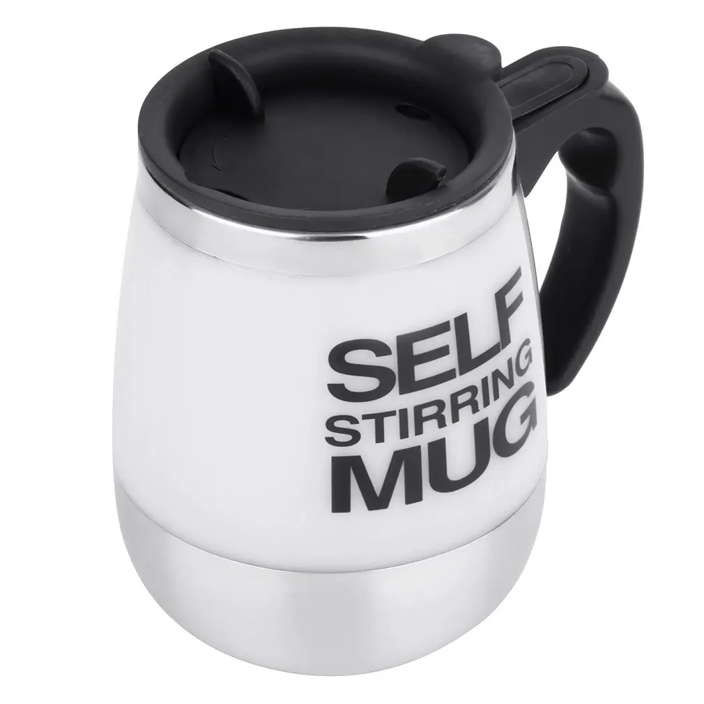 

450ml Stainless Steel Self Stirring Mug Auto Mixing Drink Tea Coffee Cup Home Automatic Electric Coffee Cups