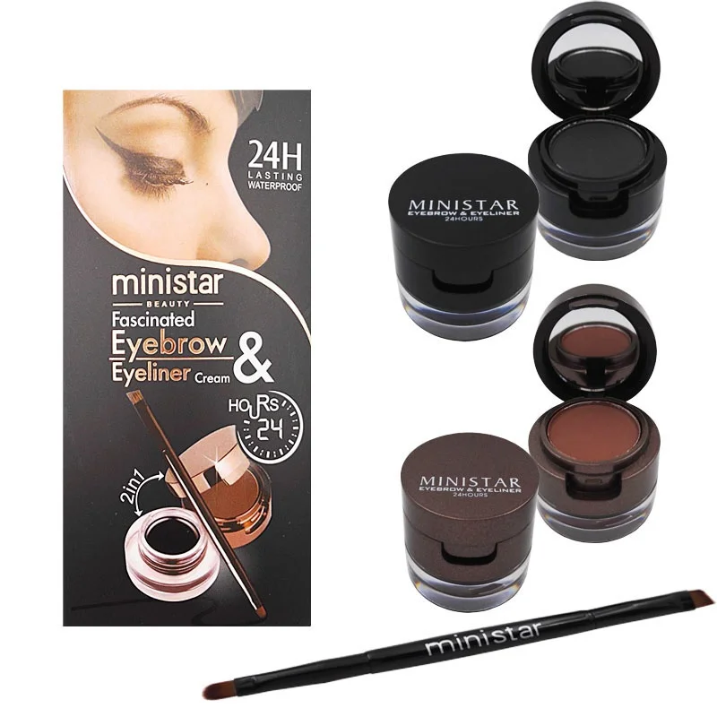 Двухцветные тени для век Крем увеличения глаз твердый макияж Maquiagem Paleta De Sombra