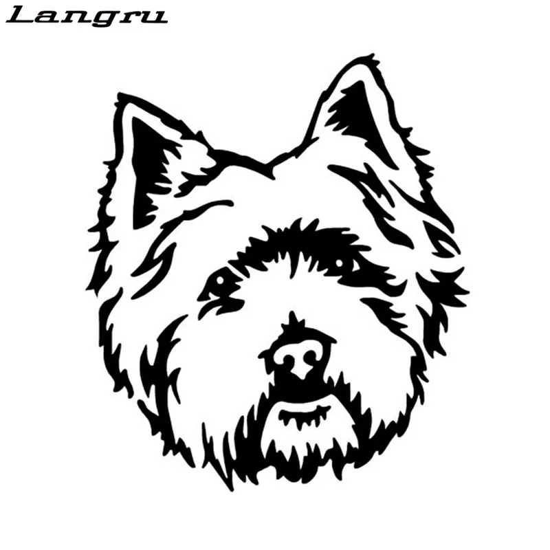 Новый стиль West Highland White Terrier Westie автомобильные наклейки с собаками симпатичная