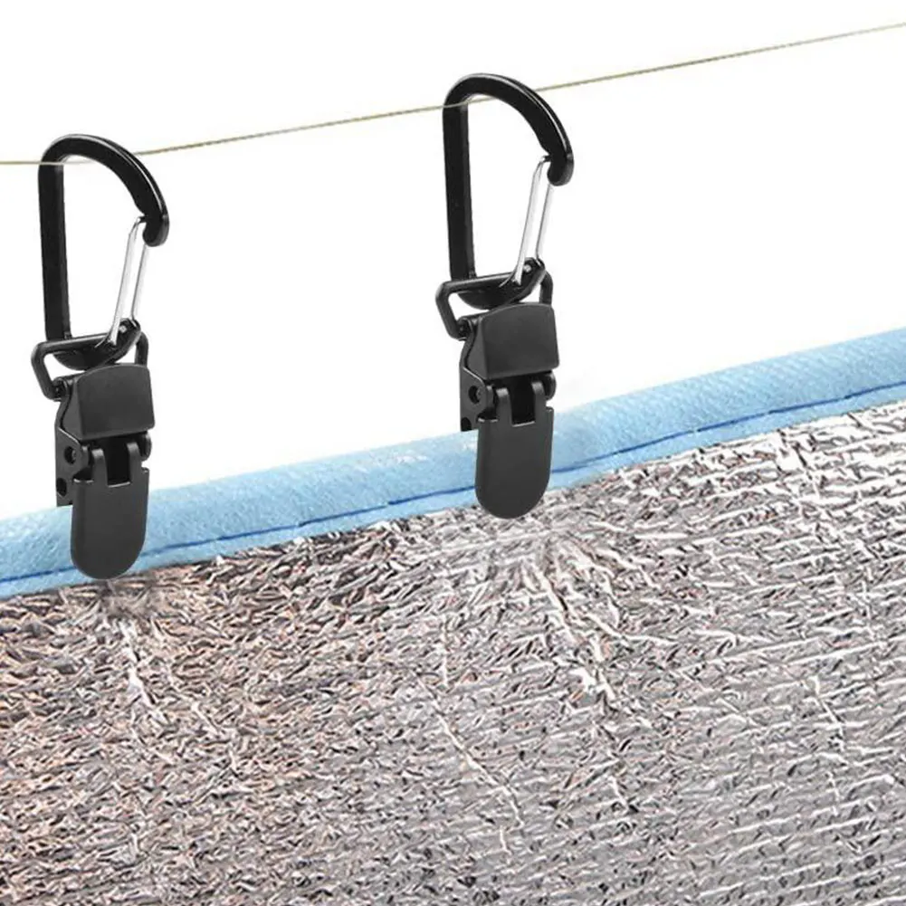 

5/10/20/30PCS Awning Tent Clamp Outdoor Camping Tarp Awning Clamp Clips With Plastic Spiral Buckle Outdoor Camping Garden