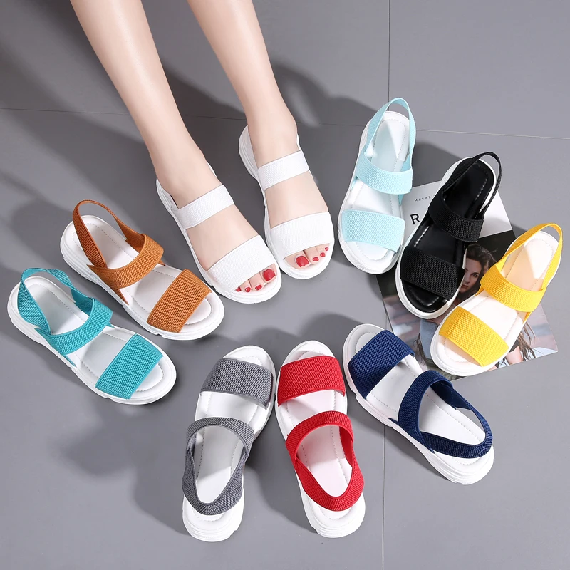 Женские шлепанцы без застежки damyuan пляжные Симпатичная повседневная обувь для