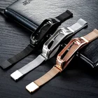 Миланская петля ремешок для mi Band 6 Xiaomi mi Band 5 4 3 браслет из нержавеющей стали ремешок для Mi Band 3 4 5 металлический браслет