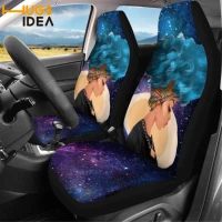 hugsidea african girls print car seat cover afroamerican lady design vehicle seat protect cover dust proofpet proof case