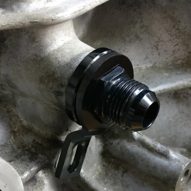 Бесплатная доставка Новые черные фитинги блок вилка адаптер дышащие для 10AN -suit