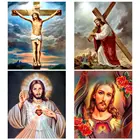 Картина с изображением Иисуса Христа, религиозная, портретная, круглая, полная дрель, Nouveaute, сделай сам, мозаика, вышивка, 5D, вышивка крестиком, домашний декор, подарок