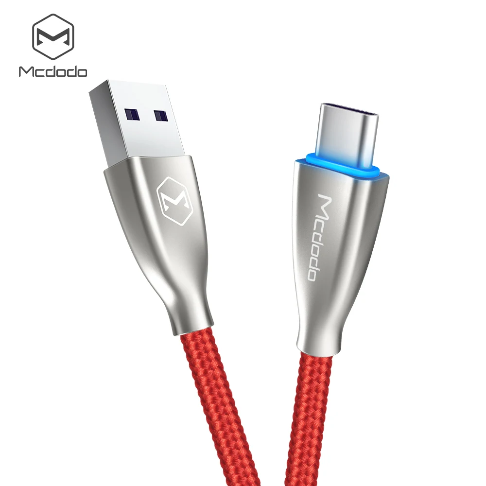 Red Mcdodo usb type-C кабель Spuer Быстрая зарядка 5A для huawei mate 20 P30 P20 Pro USB C зарядное устройство type-C кабель для samsung S10 9 Xiaomi - Цвет: Red