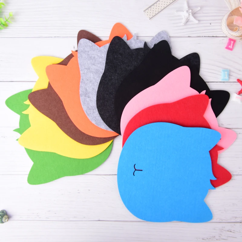 

Optical Trackball PC Thicken Mouse Pad Felt Cloth Universal Cute Cat MousePad Mat for Laptop Computer Tablet PC 1pc Creative