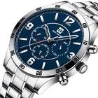 Бен Невис хронограф наручные часы человек Элитный бренд Для мужчин часы Сталь кварцевые часы с кожаным ремешком Бизнес часы мужской ящик для инструментов BN6010G