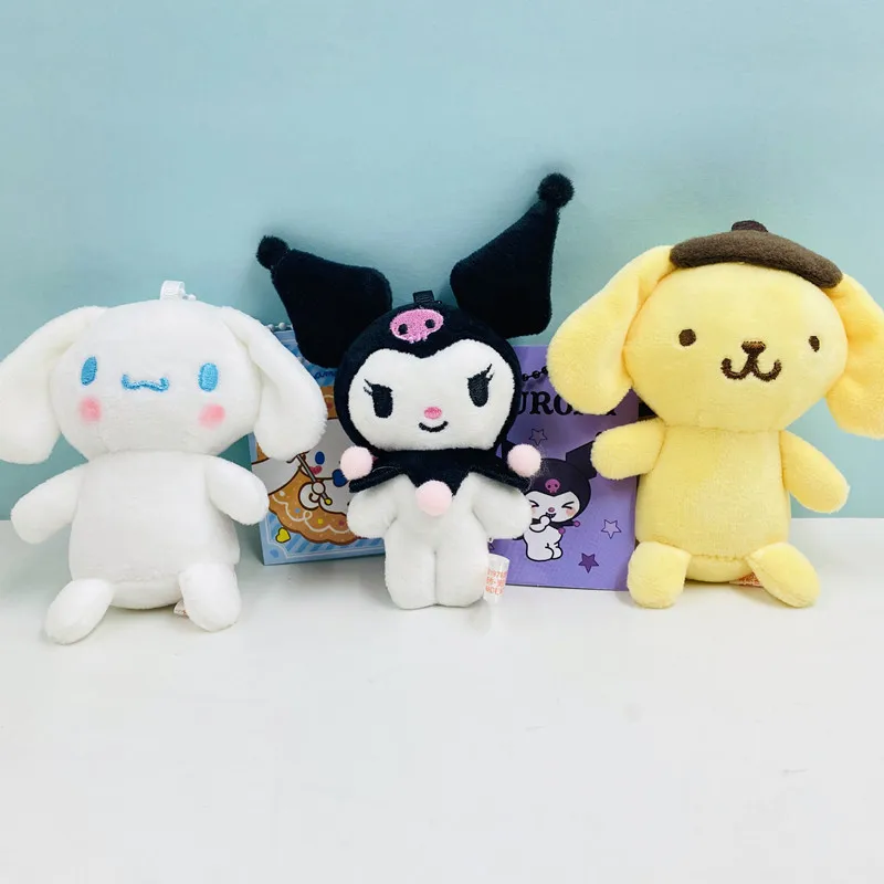 Hello Kt Плюшевые игрушки-подвески Kawaii набивной Kuromi Cinnamoroll My Melody плюшевый брелок
