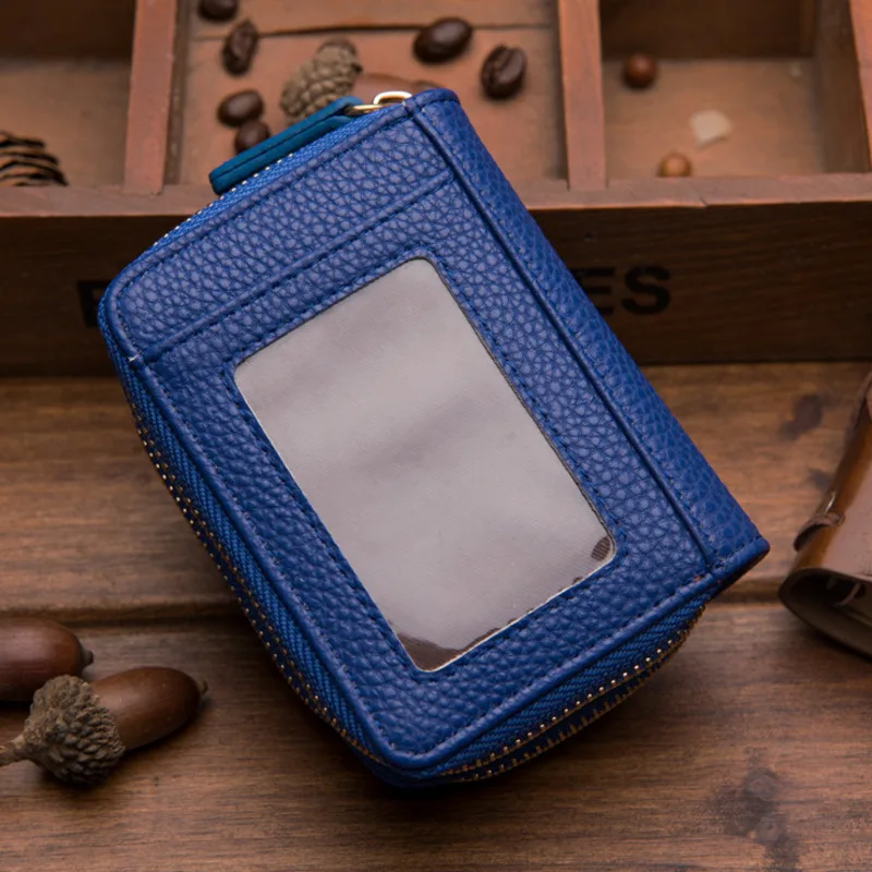 

Деловой унисекс держатель для наличных и удостоверений, блочный RFID-бумажник, кошелек для монет, держатель для кредитных карт, держатель для ...