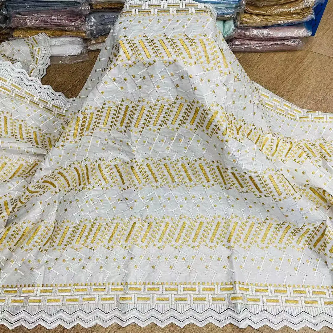 Новое поступление хорошо знакомый Африканский парчовый хлопок Bazin Getzner 2021