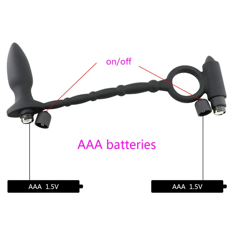 Анальный массажер вибратор с петушком секс игрушки кольцо для мужчин пенис