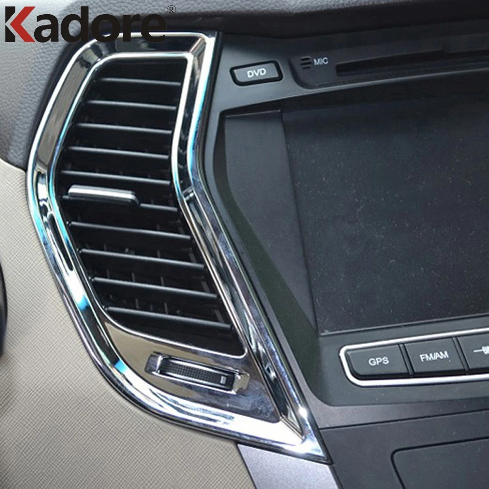 Матовая крышка на вентиляционное отверстие для Hyundai Santa Fe 2013 2014 2015 отделка