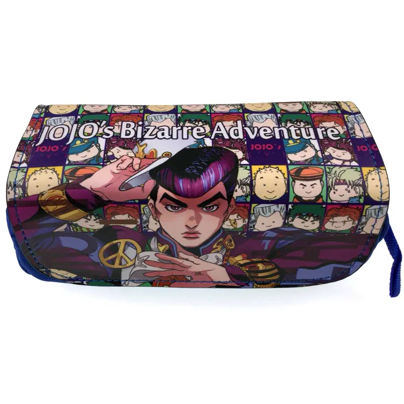 01 Аниме jojo bizare adventure Пенал Макияж сумка косметичка мультфильм Zippe сумка для хранения канцелярские принадлежности - Цвет: 01