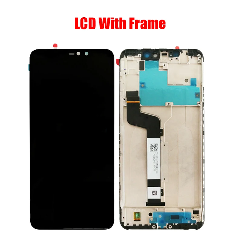 

For XIAOMI Redmi Note 6 Pro Original LCD screen assembly with front case Black With repair tools and Tempered film