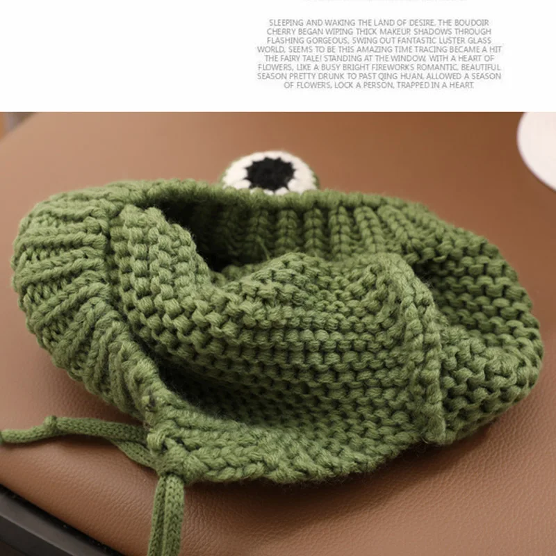 

Newborn 6-24 Months Baby Bomber Hats Knitted Warm Soft Winter Bomber Caps For Girls Boys