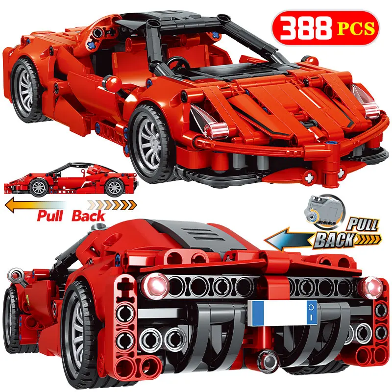 

Городской механический суперкар, модель спортивного автомобиля, строительные блоки, технический гоночный автомобиль, кирпичи, игрушки для ...