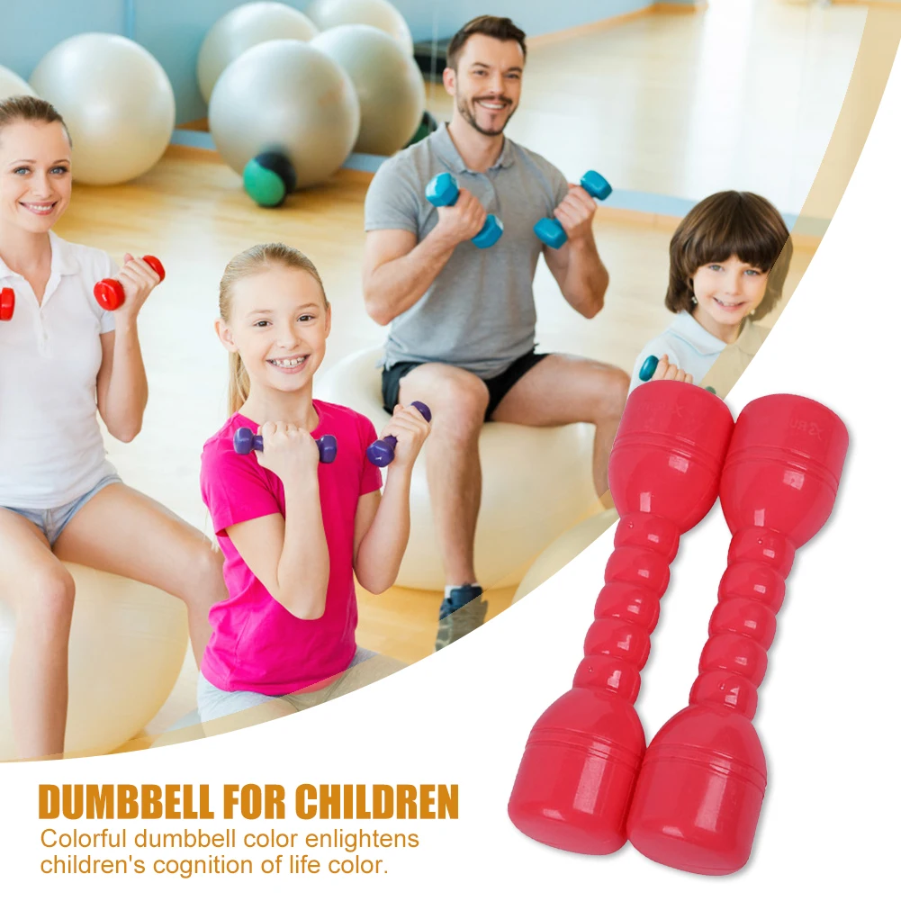 

2pcs Children Dumbell Plastic Kids Indoor Sports Training Workout Exercise Toy High Quality Dumbbells Fitness Equipments