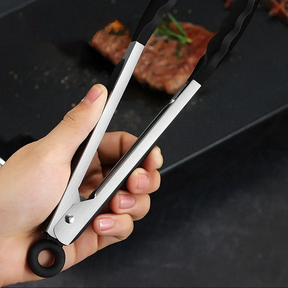 Силиконовые щипцы для барбекю набор кистей из нержавеющей стали приготовления