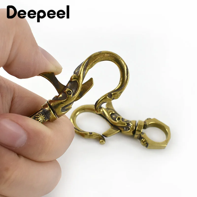 Пряжки для ключей из чистой латуни поворотные 2/5 шт. | Багаж и сумки