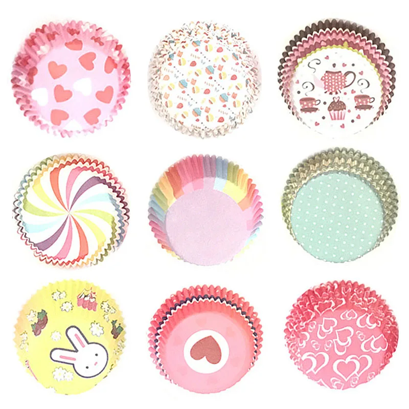 

cupcake Paper Cup Muffin Box Food Grade Color Printing Cake Decorating Tool Cake Paper Cup Kitchen Accessories Baking Cup