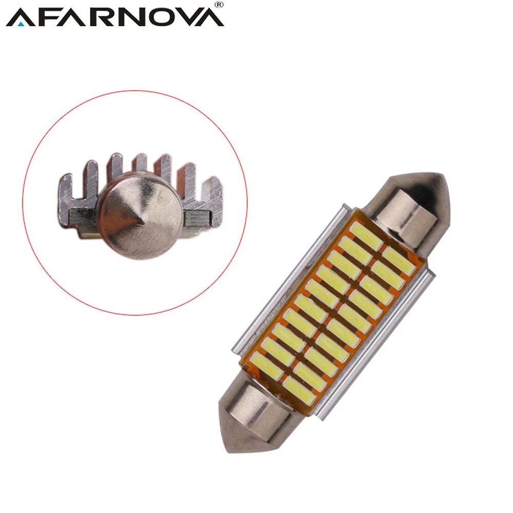 2 x Festoon C5W C10W Автомобильный светодиодный 4014 SMD 31 мм 36 39 42 Canbus без ошибок внутренний