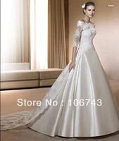 free shipping 2016 new style best seiier sexy bride wedding custom size princess lace with jacket wedding dress