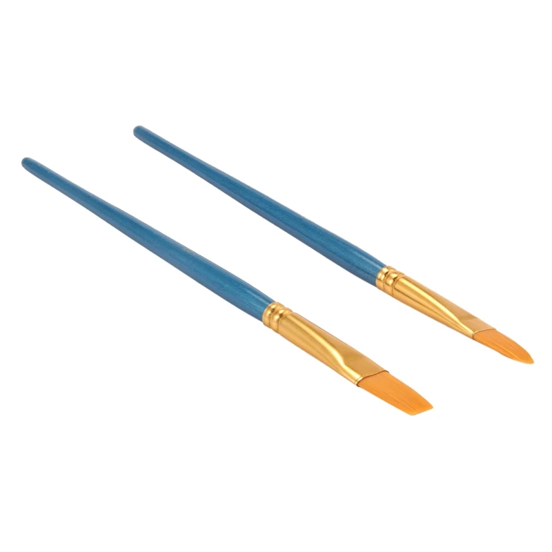 

10pcs Artist Brush Set Acrylic Watercolor Round pointed tip nylon hair