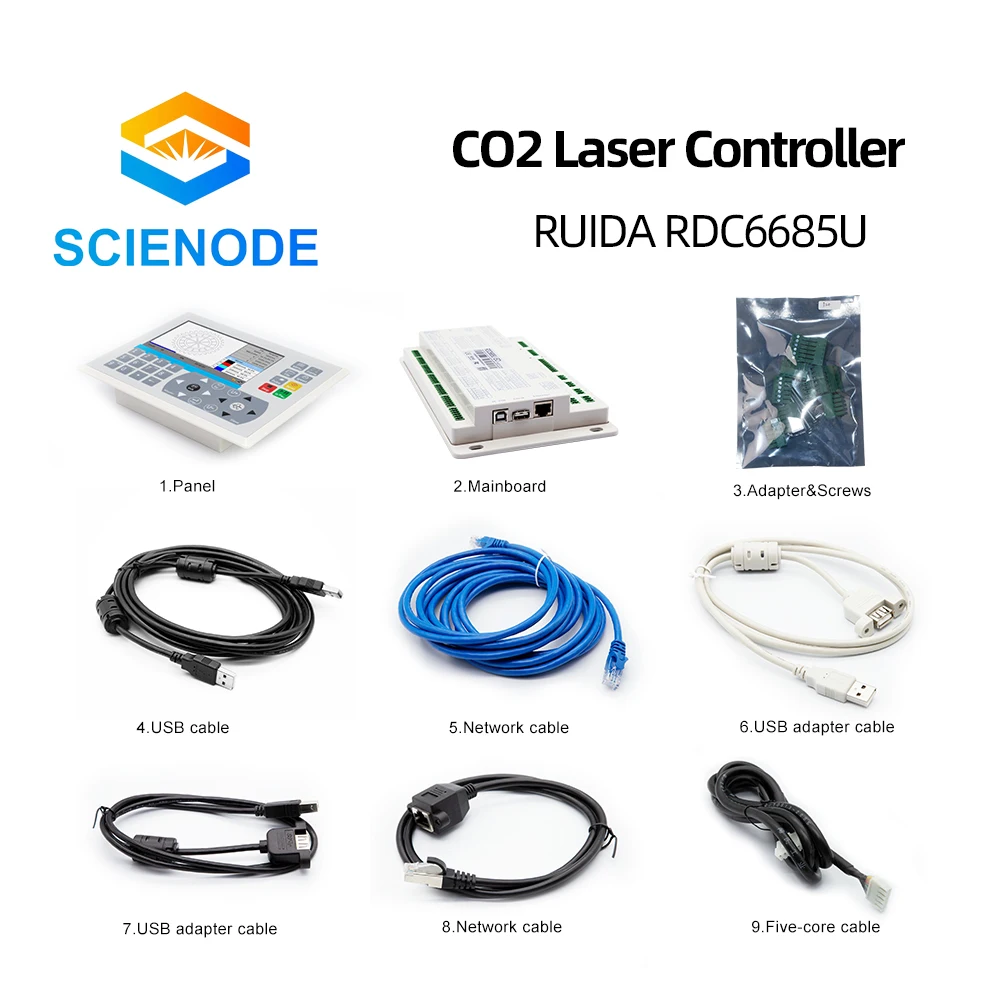 Плата управления лазерной печатью Scienode Ruida RDC6685U системная плата для станка