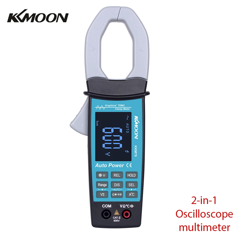 Цифровой токоизмеритель зажим KKM78 600 В С дисплеем AC V/A|Токоизмерительные клещи| |