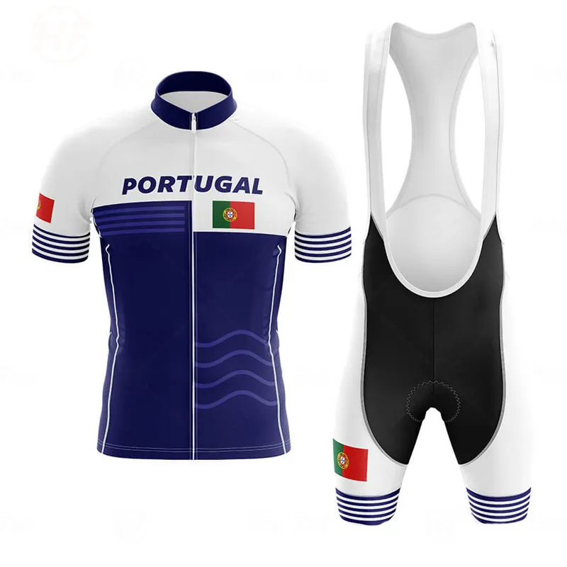 Велосипедная одежда Португалия 2021 мужской комплект триатлона для езды на
