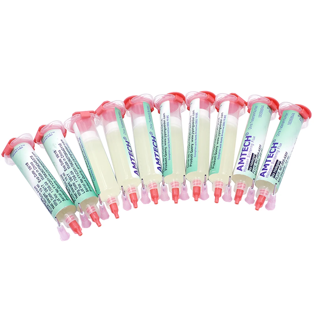 

100% original new solder paste AMTECH NC-559-ASM BGA PCB no-clean solder paste solder grease 10cc solder repair tool