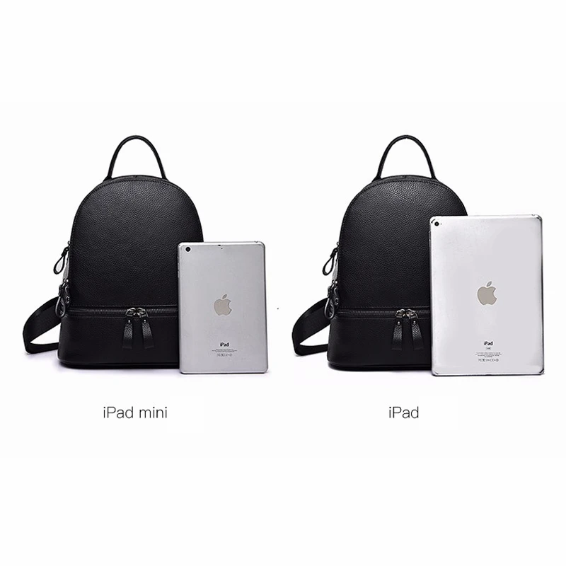 Дизайнерский брендовый роскошный женский рюкзак черный маленький с заклепками