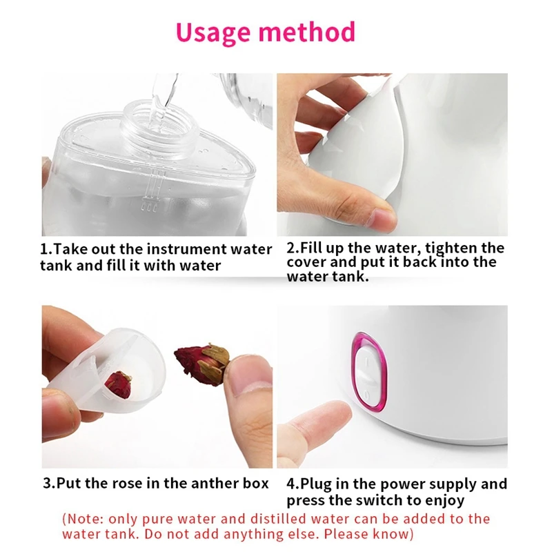 

Facial Steamer Nano Ionic Face Steamer for Home Warm Mist Humidifier Steamer for Face