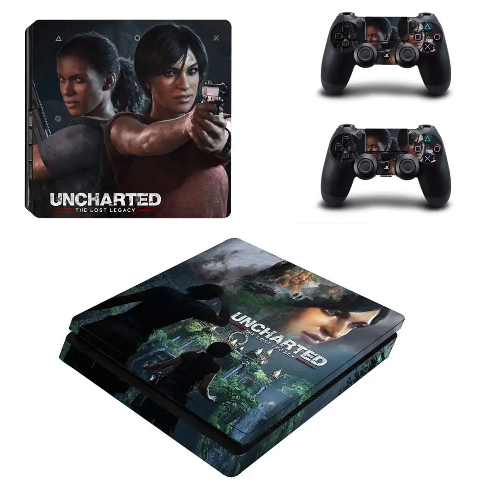PS4 Slim sticker s Uncharted: The Lost Legacy PS 4 Play station Skin для консоли и контроллера playstation Slim| |