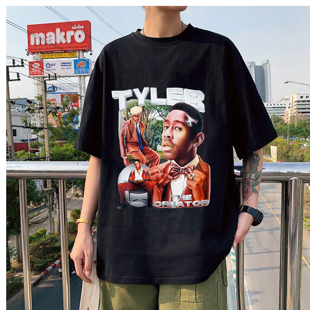 

2021 Hot Sale Tee Tyler The Creator Printed Fashion Funny Style T-shirts Classic Summer T -Shirts Oversized Unisex Couple Tshirt