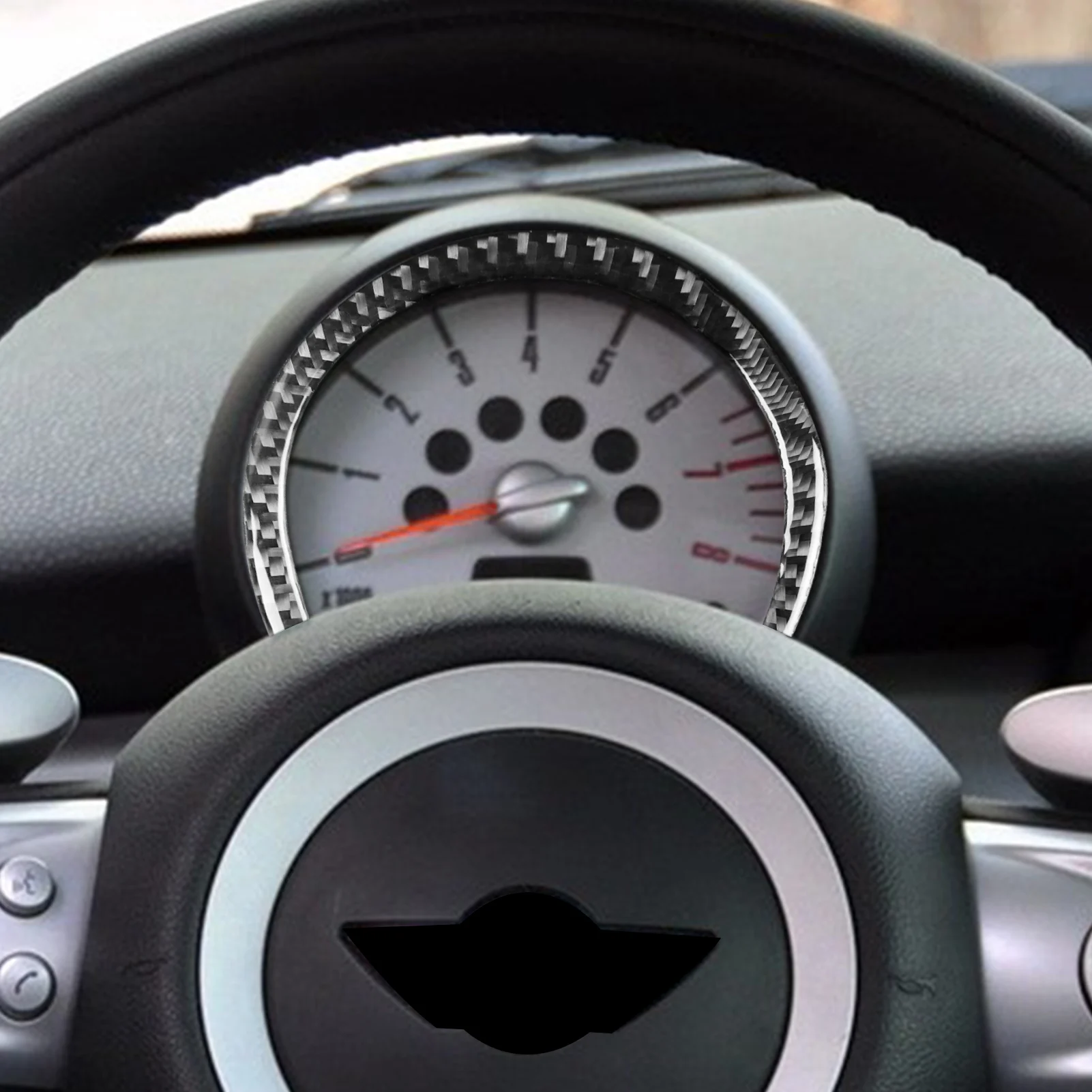 Наклейки из углеродного волокна для Mini Cooper Hardtop Clubman Convertible R55 R56 R57 тахометр