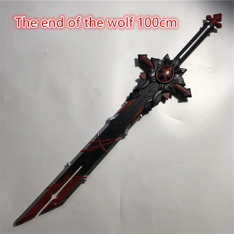 

1:1 Project Genshin Impact sword The end of the wolf Knife sword cosplay Prop weapon Props Knife 100cm