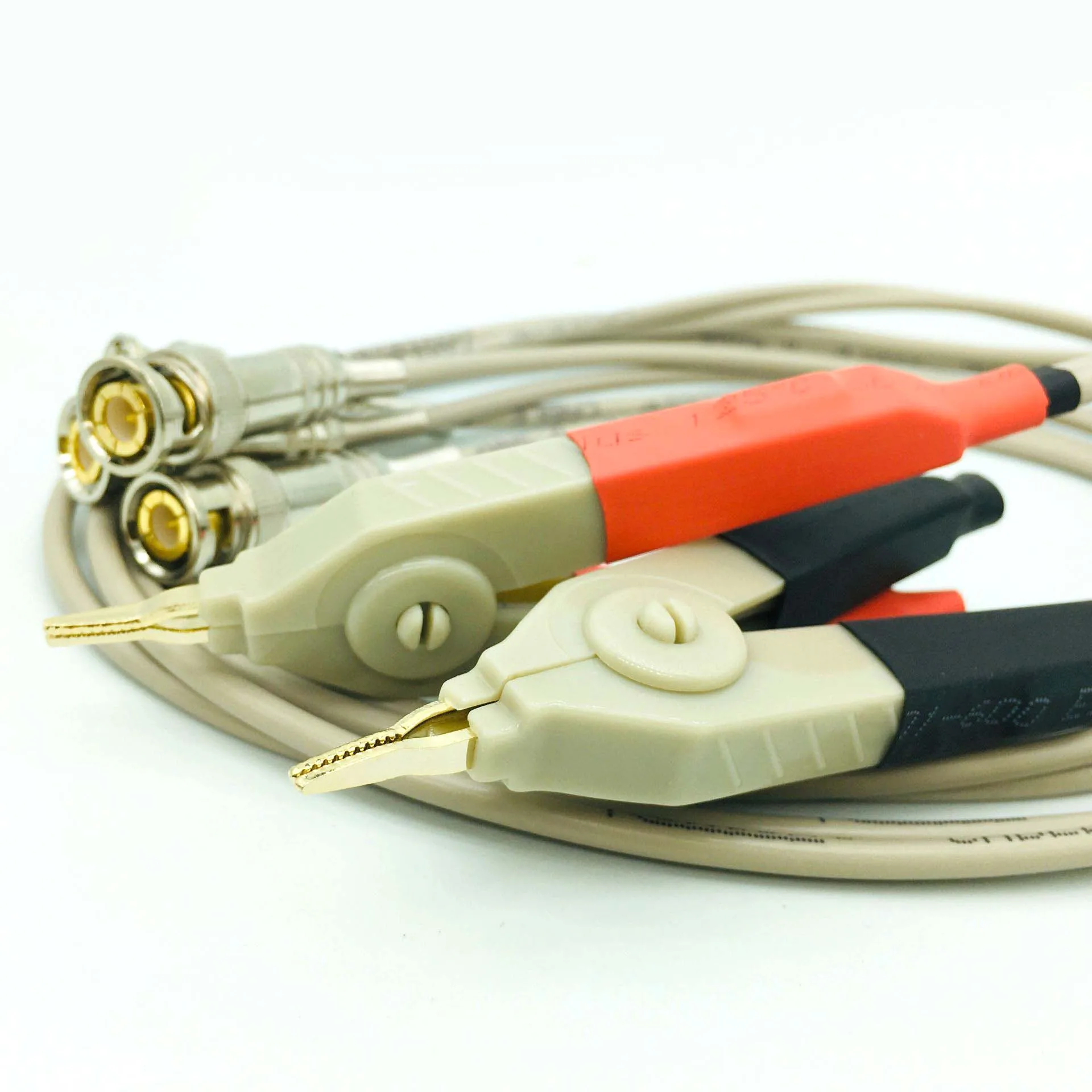 

1 Set 50 Ohms 85cm LCR Meter Test Leads / Clip / Terminal Kelvin Line With 4 BNC Port For Wire Cable Oscilloscope