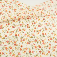 100 cotton fabric flower designs patchwork doll scrapbooking home textile sewing clothing meter quarter tissue telas tecido cm