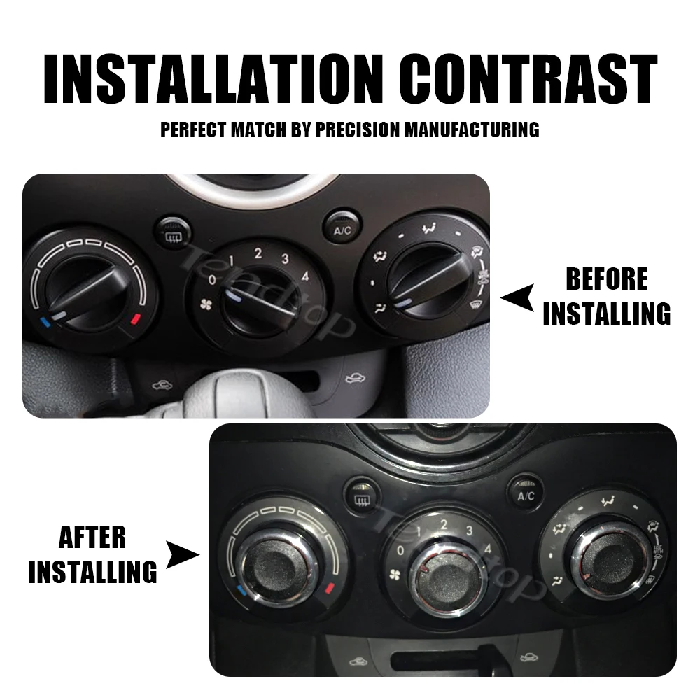 Переключатель кондиционера для Mazda 2 ручка из алюминиевого сплава панели