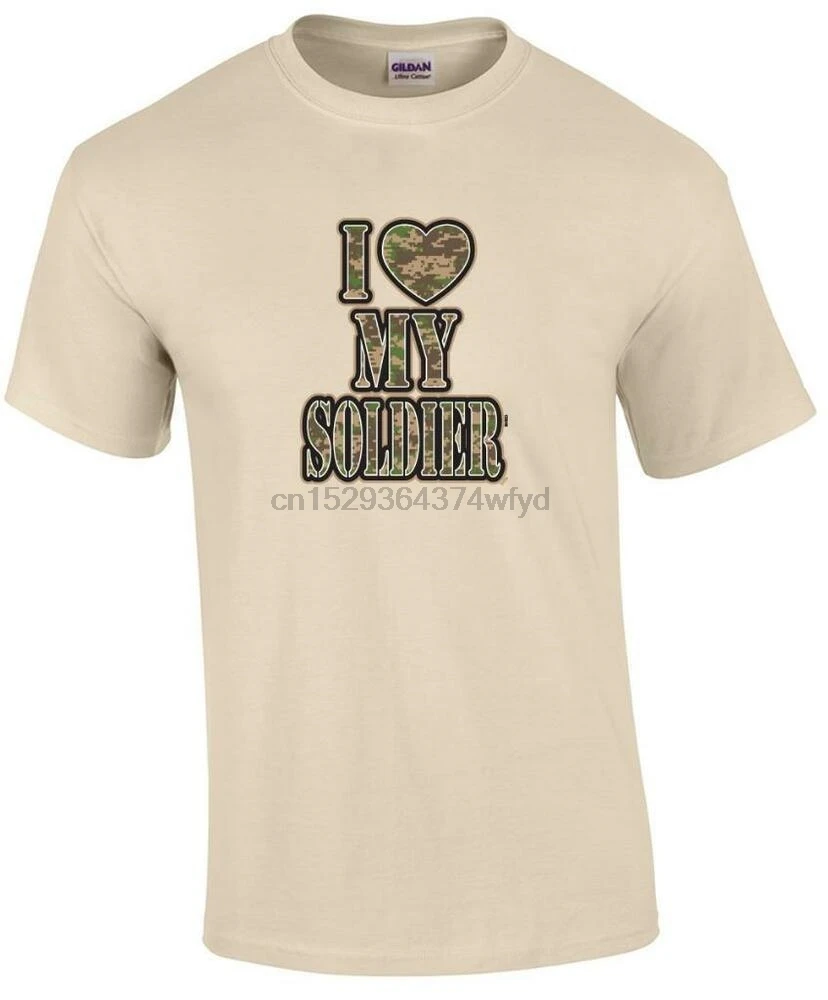 Футболка с надписью I Love My Soldier |