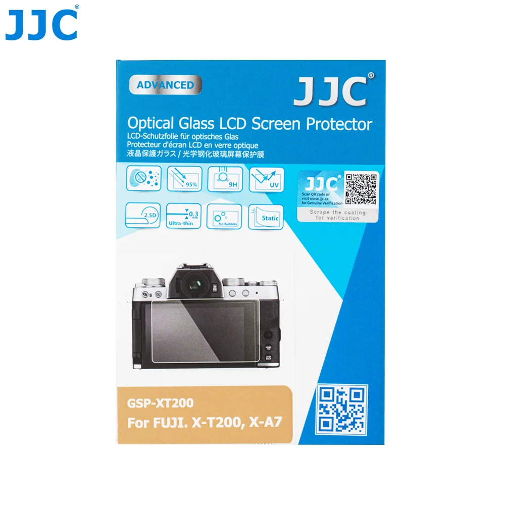 Крышка ЖК-экрана JJC из оптического стекла для FUJIFILM Ультратонкий защитный экран 9H