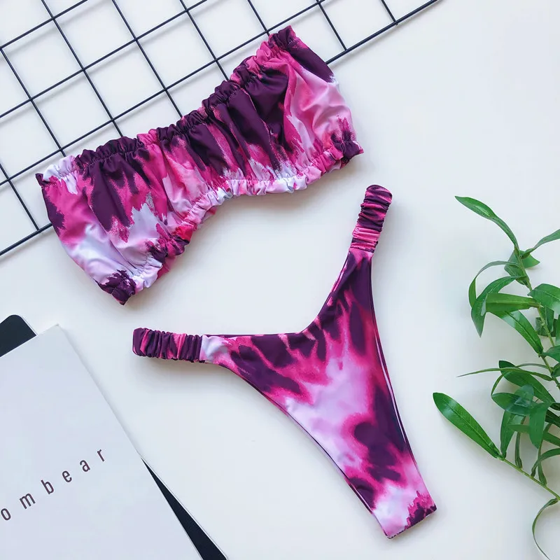 Сексуальные леопардовые бикини 2020 высокая талия женский купальник женские