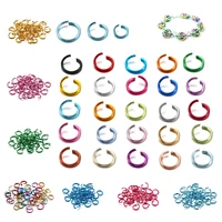 300pcslot 6 8 10 mm open jump rings colorful split rings connectors for diy jewelry finding making accessories supplies