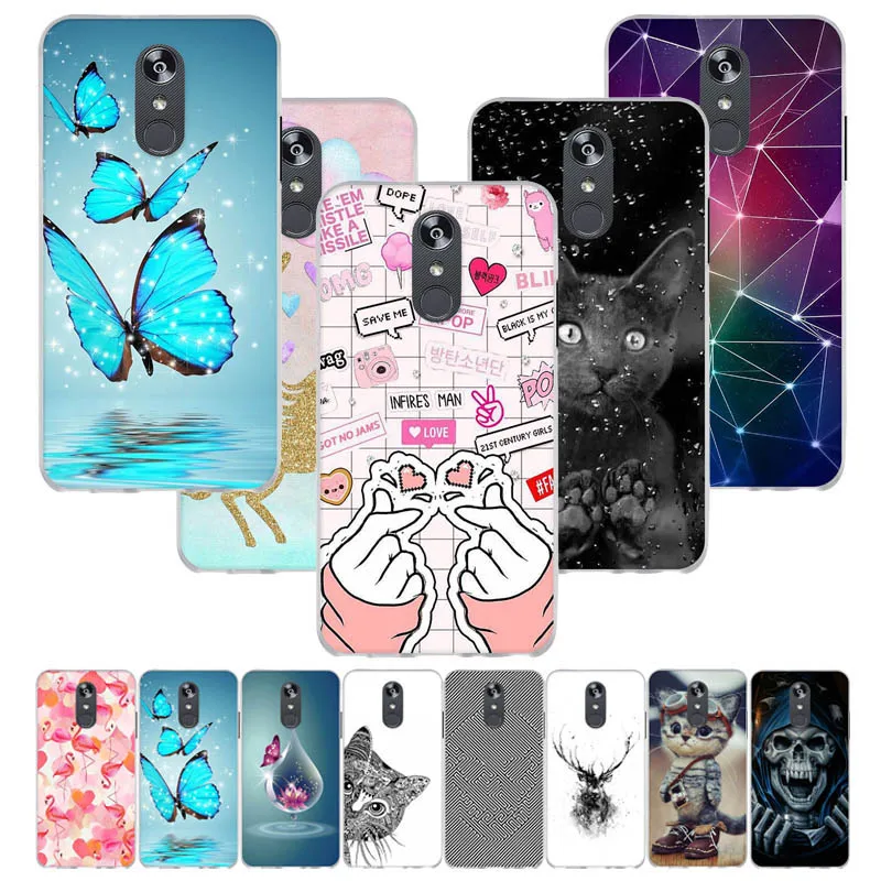 Silicone Painted Cases For LG Q Stylus Case For LG Q Stylo 4 LG Q8 2018 Cases Back Covers Fundas Coq