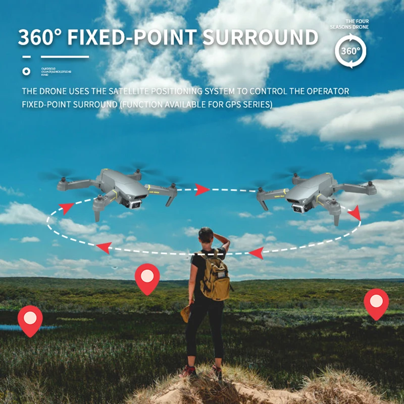 Квадрокоптер с камерой 6k HD Wi-Fi fpv VS E58 E520 | Игрушки и хобби