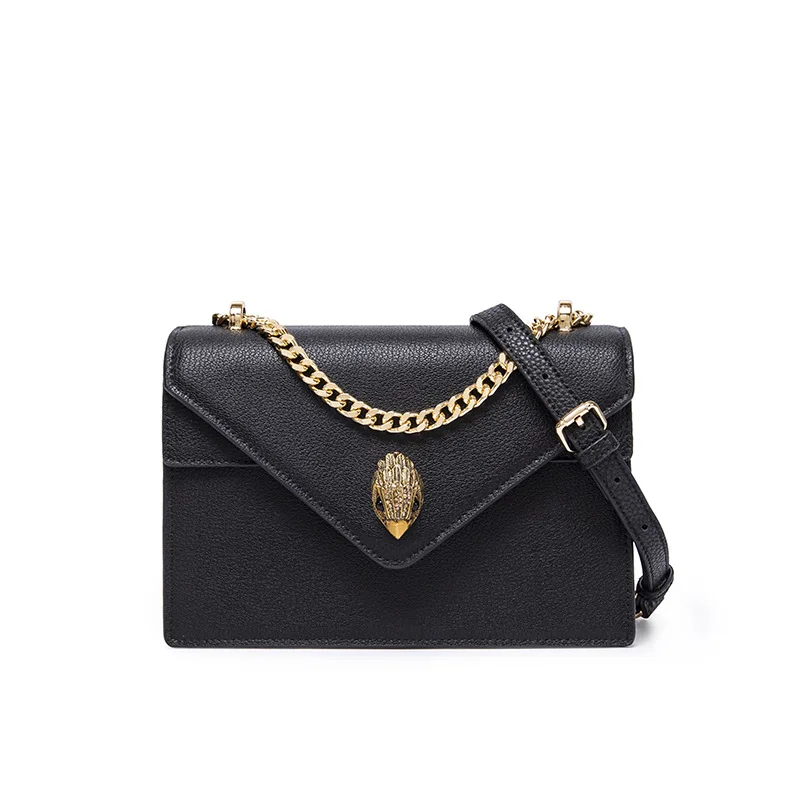 

New Coming Women Small Flap Bag Split Leather Luxury Brand Style Quality Ladies Shoulder Bag Metal Owl Buckle Girls Crossbody